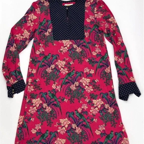 Maeve Navy Polka Dot Dress - Picture 1 of 6